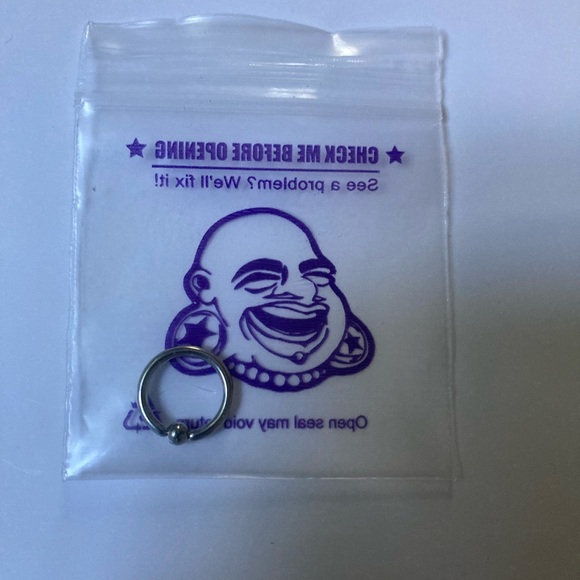 Bodyartforms Hi Polish Captive Bead Ring-Unisex - Picture 1 of 2